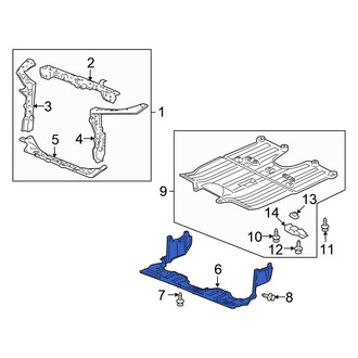 Honda OE - Front Radiator Support Splash Shield