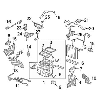 Honda OE - Air Conditioner & Heater - Evaporator & Heater Components