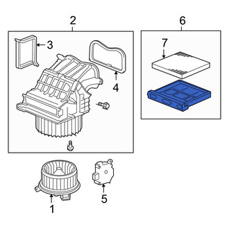 Honda OE - Cabin Air Filter Case