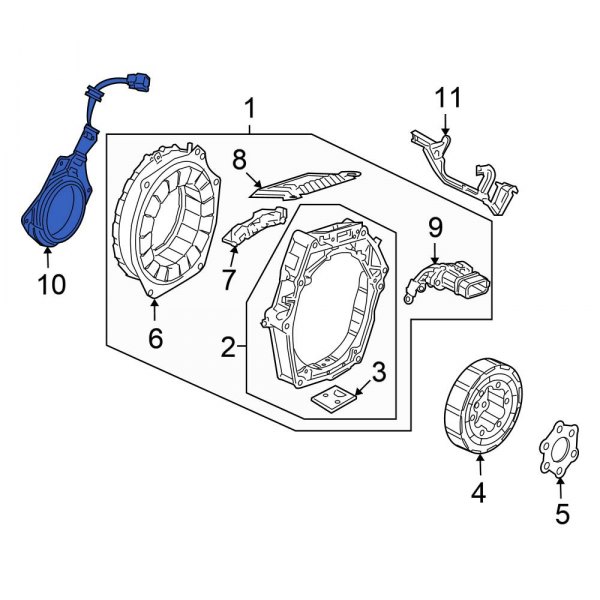 Honda OE 1A810RMX013 Hybrid Motor Rotor Position Sensor