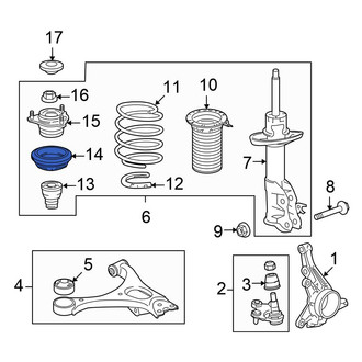 Honda OE - Front Suspension Strut Bearing