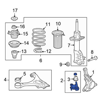 Honda OE - Front Right Suspension Ball Joint