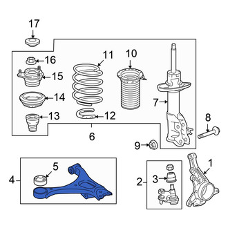 Honda OE - Rear Left Suspension Trailing Arm