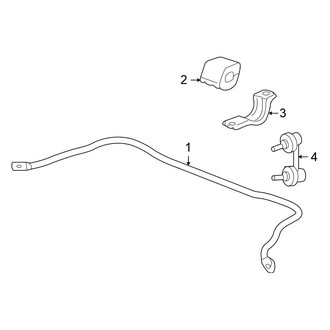 Honda OE - Front Suspension - Stabilizer Bar & Components (1.3L)