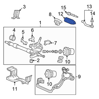 Honda OE - Left Rack and Pinion Bellows