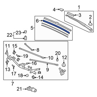 Honda OE - Right Wiper Blade Refill
