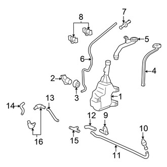 Honda OE - Windshield - Washer Components (1.3L)