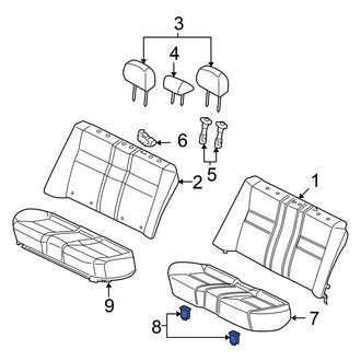 Honda OE - Rear Seat Cushion Pad Clip