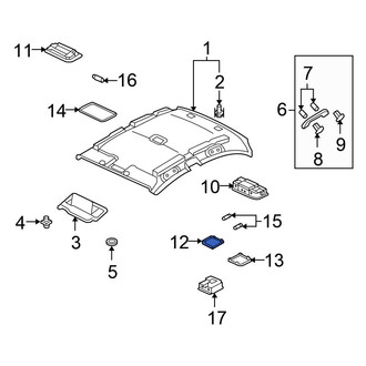 Honda OE - Right Map Light Lens
