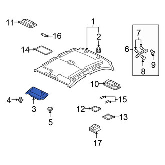 Honda OE - Left Sun Visor