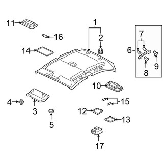 Honda OE - Roof - Interior Trim (1.3L)