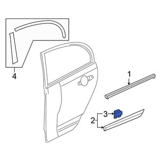 Honda OE - Door Molding Clip
