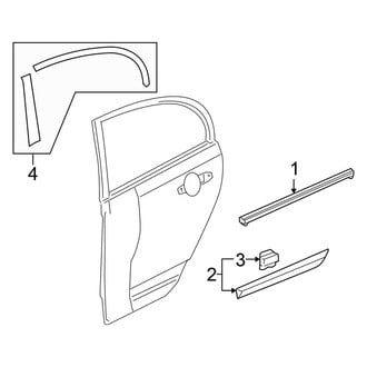 Honda OE - Rear Door - Exterior Trim (1.3L)