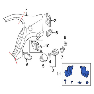 Honda OE - Rear Mud Flap Kit