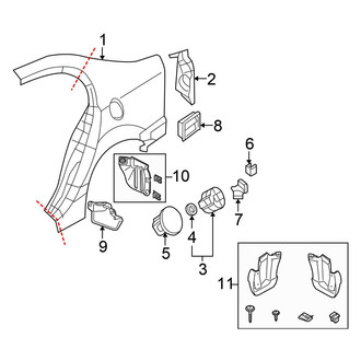 Honda OE - Quarter Panel & Components (1.3L)