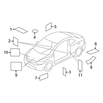Honda OE - Information Labels - Labels (FULL HYBRID EV-GAS (FHEV))