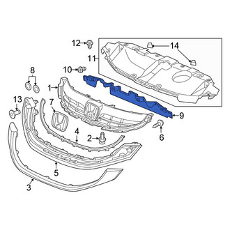 Honda OE - Front Radiator Support Air Duct