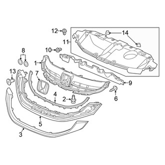 Honda OE - Grille & Components (Hybrid / Hybrid-L)