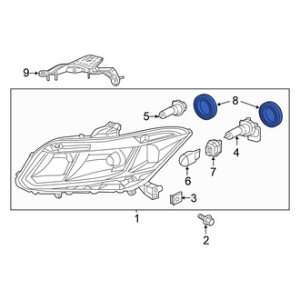 Honda OE - Inner Headlight Bulb Cap