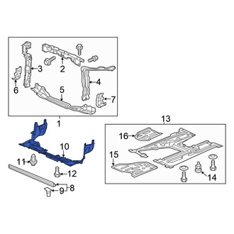 Honda OE - Front Radiator Support Air Deflector
