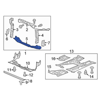 Honda OE - Front Lower Radiator Support Tie Bar