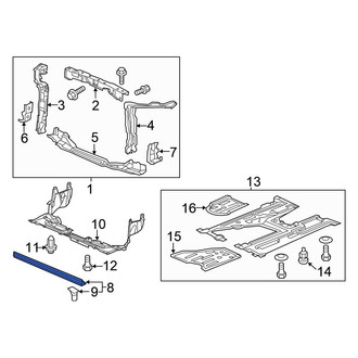 Honda OE - Lower Radiator Air Seal