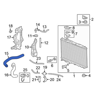 Honda OE - Upper Radiator Coolant Hose