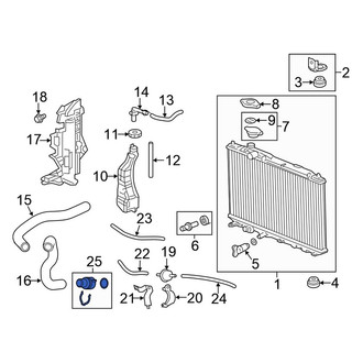 Honda OE - Engine Coolant Pipe Adapter