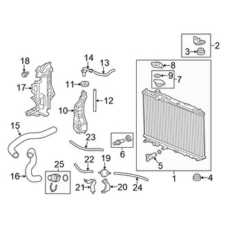 Honda OE - Cooling - Radiator & Components