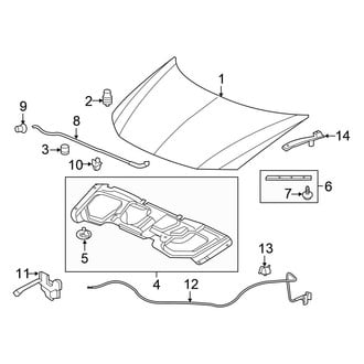 Honda OE - Hood & Components (FULL HYBRID EV-GAS (FHEV))