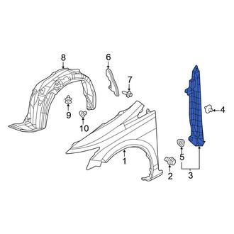 Honda OE - Rear Right Fender Splash Shield