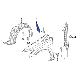 Honda OE - Left Partition Panel