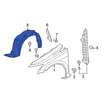 Honda OE - Front Left Fender Splash Shield