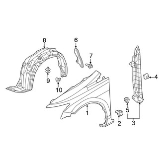 Honda OE - Fender & Components (FULL HYBRID EV-GAS (FHEV))