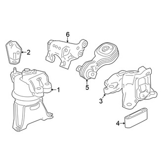 Honda OE - Engine / Transaxle - Engine & Transmission Mounting (FULL HYBRID EV-GAS (FHEV))