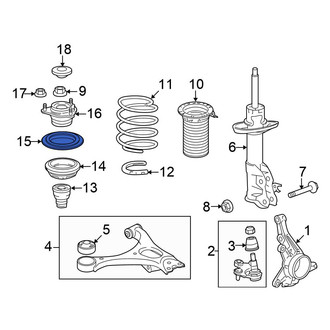 Honda OE - Front Suspension Strut Bearing