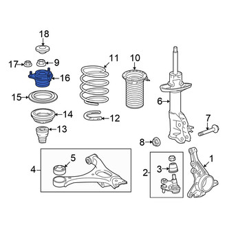 Honda OE - Front Suspension Strut Mount