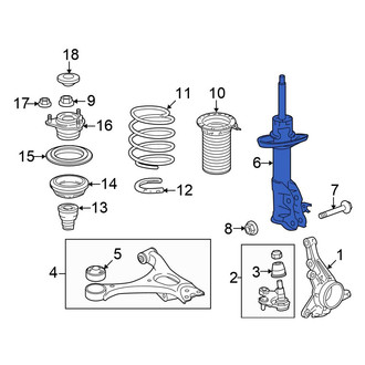 Honda OE - Front Right Suspension Strut