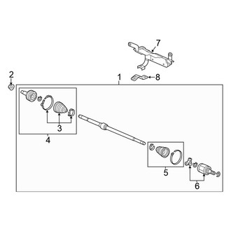 Honda OE - Front Suspension - Drive Axles (FULL HYBRID EV-GAS (FHEV))