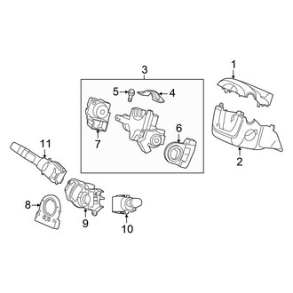 Honda OE - Steering Column - Shroud, Switches & Levers (FULL HYBRID EV-GAS (FHEV))