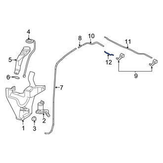Honda OE - Rear Liftgate Washer Hose