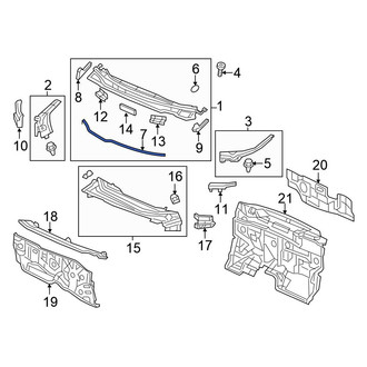 Honda OE - Left Cowl Cover Seal