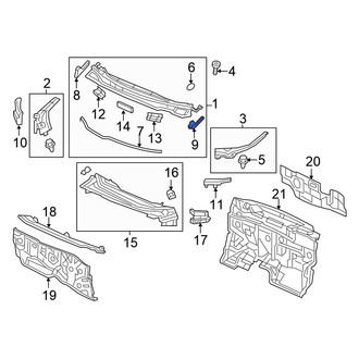 Honda OE - Left Cowl Cover Seal