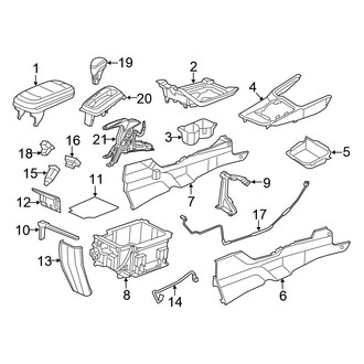 Honda OE - Center Console (FULL HYBRID EV-GAS (FHEV))