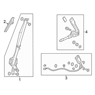 Honda OE - Restraint Systems - Front Seat Belts (1.5L)