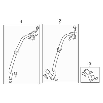 Honda OE - Restraint Systems - Rear Seat Belts (1.5L)