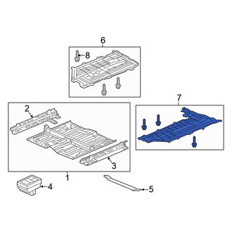 Honda OE - Left Floor Pan Splash Shield