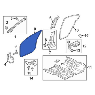 Honda OE - Front Inner Door Seal