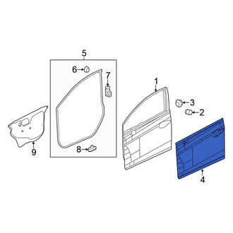 Honda OE - Front Left Outer Door Outer Panel