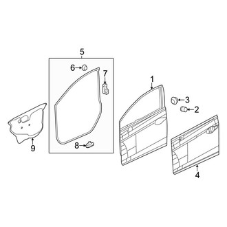 Honda OE - Front Door - Door & Components (FULL HYBRID EV-GAS (FHEV))